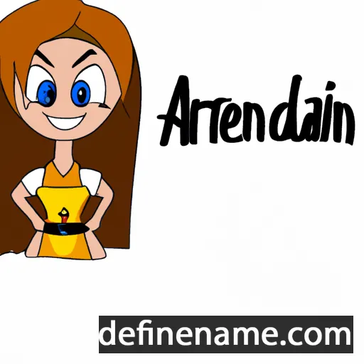 cartoon of the name Adrienna