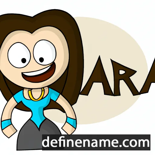 cartoon of the name Adrija