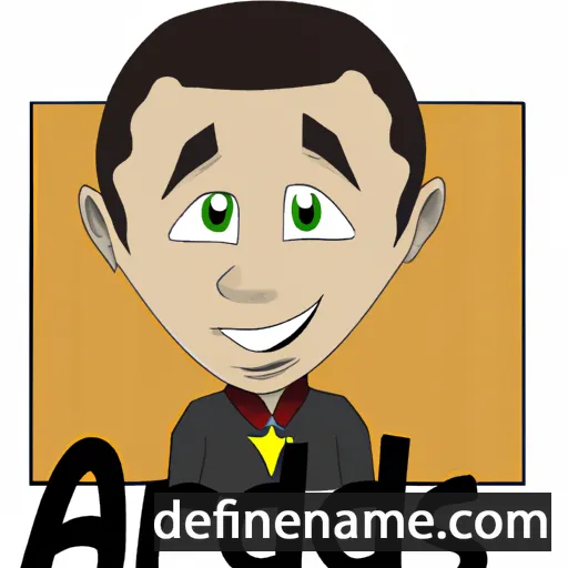 cartoon of the name Adrijus