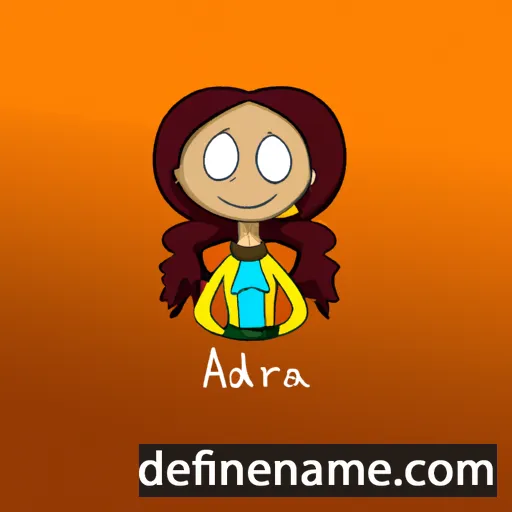 cartoon of the name Adrika