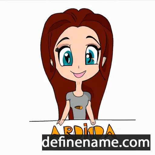 cartoon of the name Adrina