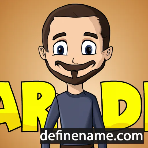 cartoon of the name Adriu