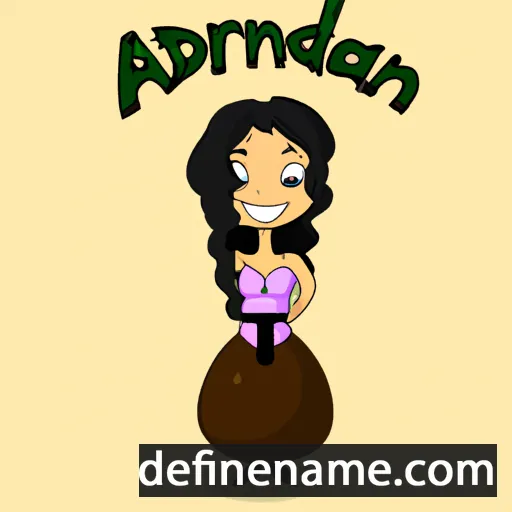 cartoon of the name Adriyana