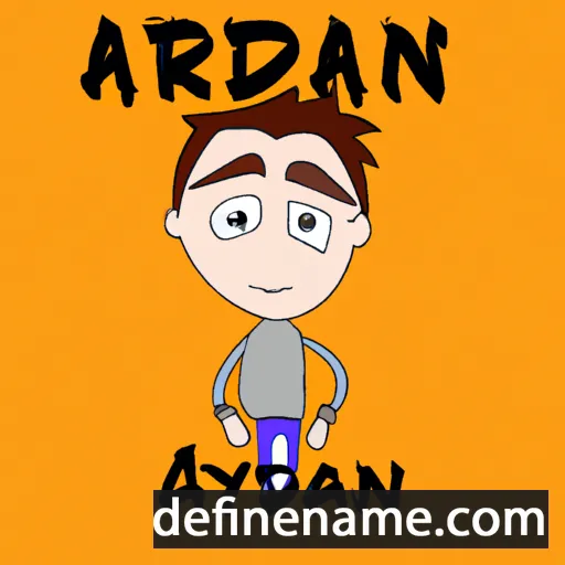 cartoon of the name Adryan