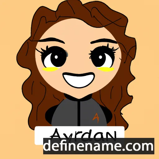 cartoon of the name Adryanna