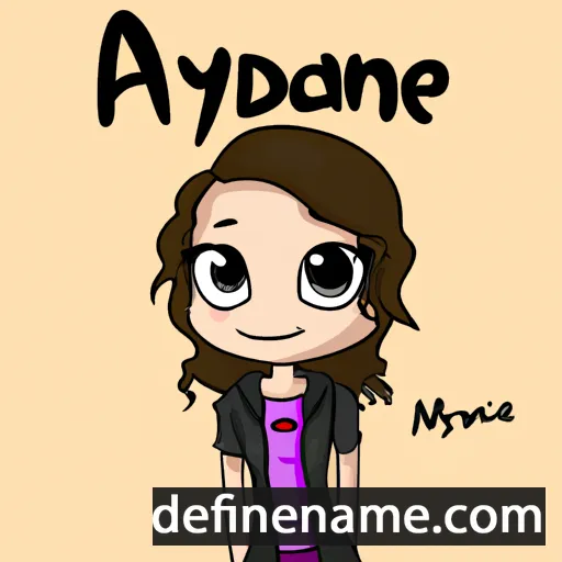 cartoon of the name Adryanne