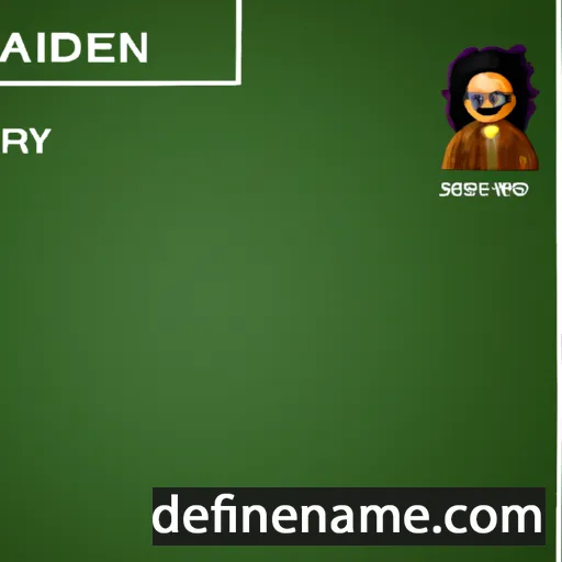 cartoon of the name Adryen