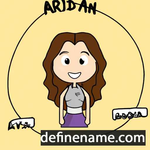 cartoon of the name Adryiana