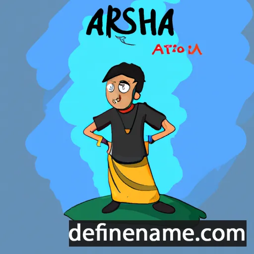 cartoon of the name Adsartha