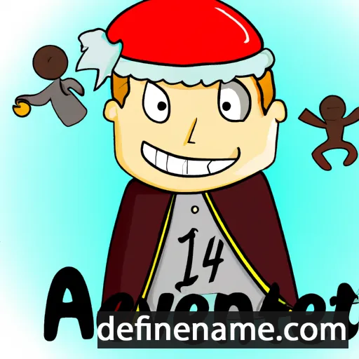 cartoon of the name Advent