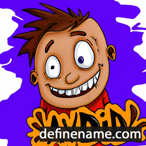 cartoon of the name Advik