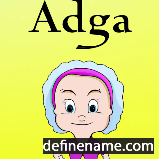 cartoon of the name Adwiga