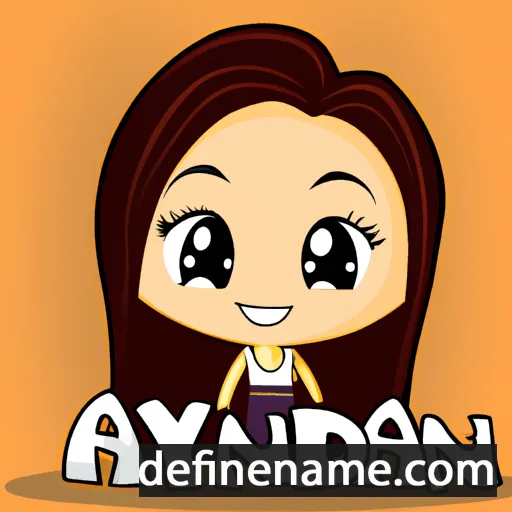 cartoon of the name Adyana