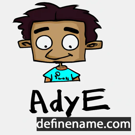 cartoon of the name Adye