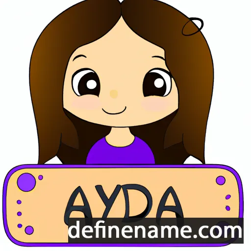 cartoon of the name Adyla