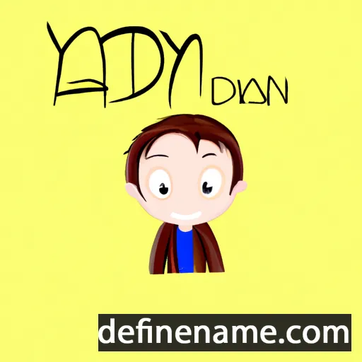 cartoon of the name Adyn