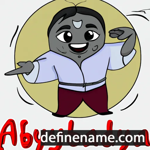 cartoon of the name Adyuba