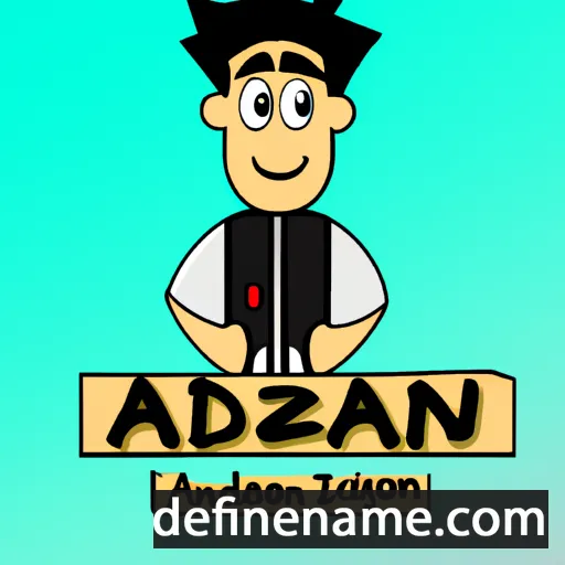 cartoon of the name Adzman