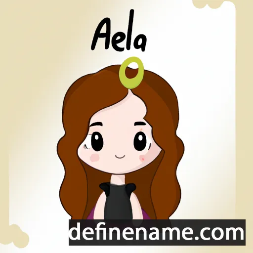 cartoon of the name Aëlla