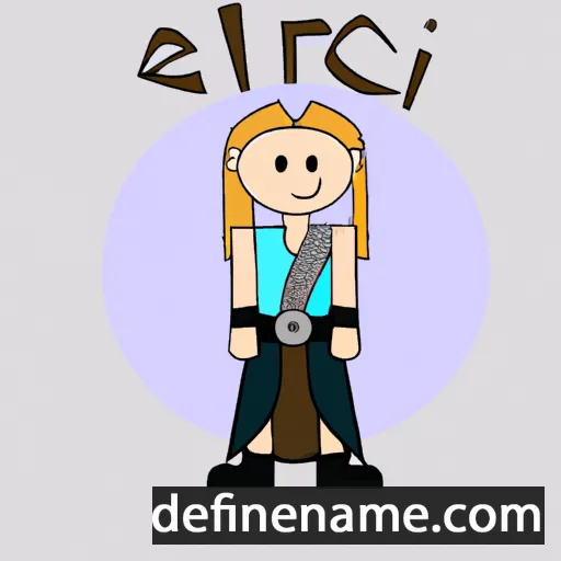 cartoon of the name Ælric