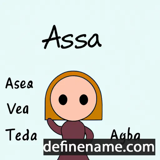 cartoon of the name Æsa