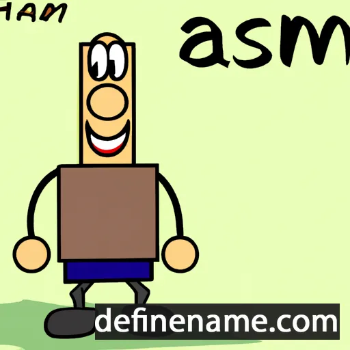 cartoon of the name Æscman