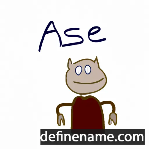 cartoon of the name Æscwine