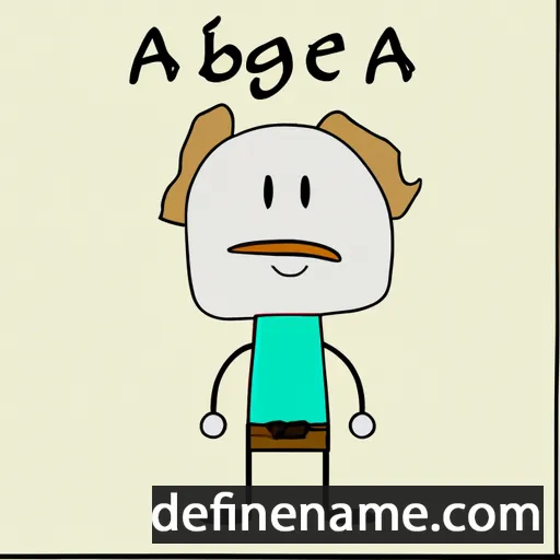 cartoon of the name Aebig