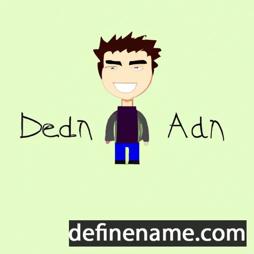 cartoon of the name Aedan