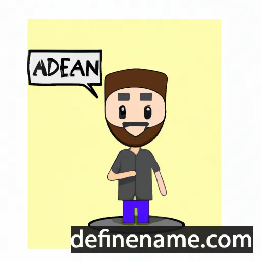 cartoon of the name Aeddan