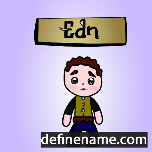 cartoon of the name Aedín