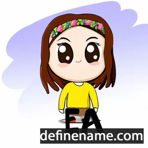 cartoon of the name Aeja