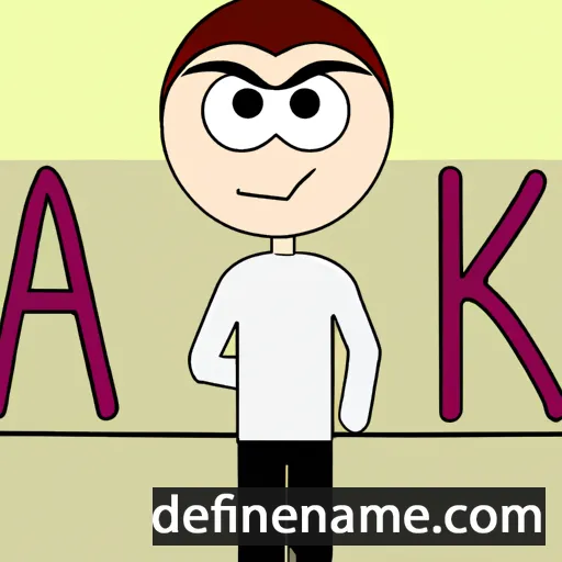 cartoon of the name Aek