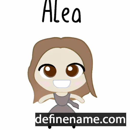 cartoon of the name Aeleva