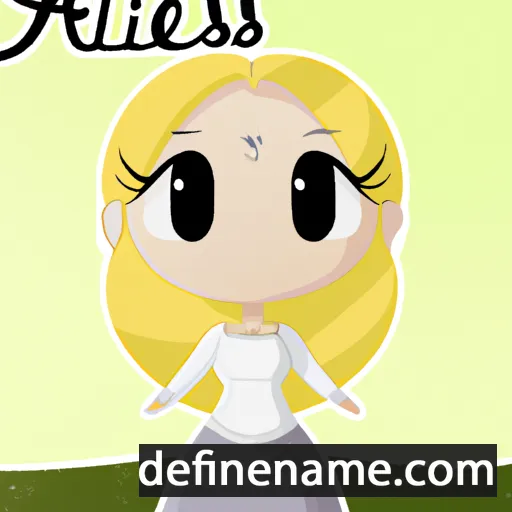 cartoon of the name Aelís