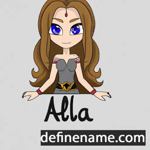 cartoon of the name Aelia