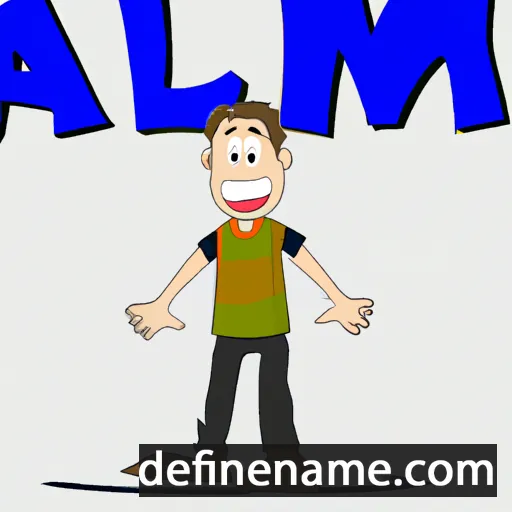 cartoon of the name Aelm