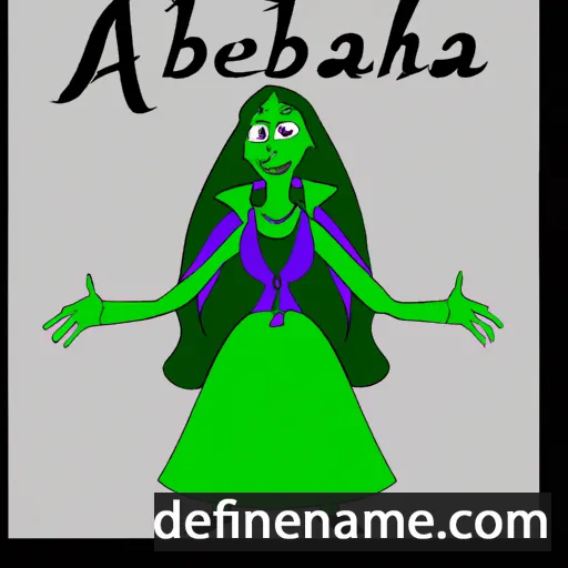 cartoon of the name Aelphaba