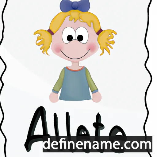 cartoon of the name Aeltje