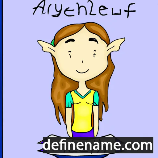 cartoon of the name Aelyth