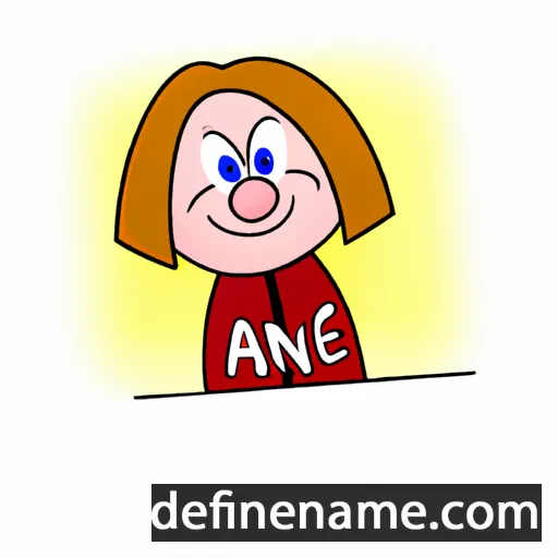 cartoon of the name Aene