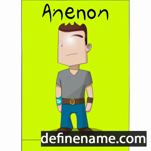 cartoon of the name Aenon