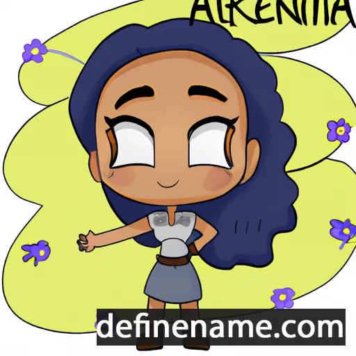 cartoon of the name Aeriana