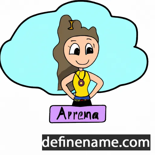 cartoon of the name Aerianna