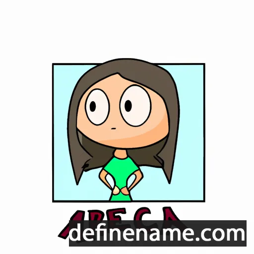 cartoon of the name Aerica