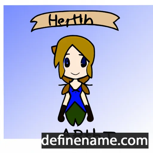 cartoon of the name Aerith