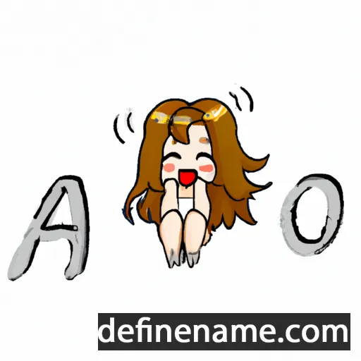 cartoon of the name A-hyeon