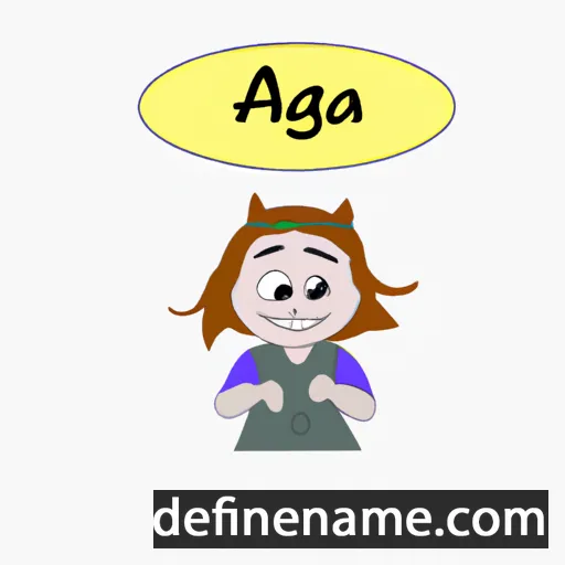 Ágda cartoon