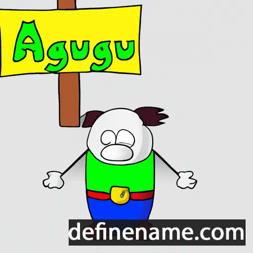 Ágúst cartoon