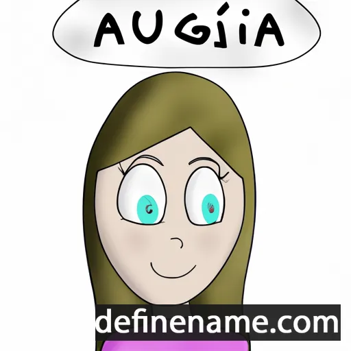 cartoon of the name Ágústa